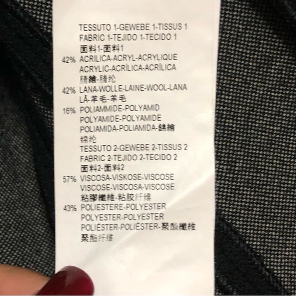 Armani Collezioni Wool Crepe Jacket Blazer Womens Size 10 Luxury Black Career - Picture 9 of 9